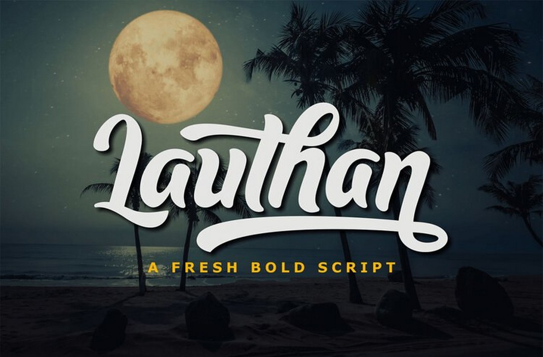 Lauthan - Free Bold Script Font