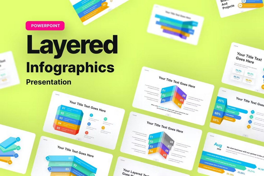 Layered-Infographic-PowerPoint-Template 20+ Best Infographic PowerPoint Templates (For Data Presentations) design tips 