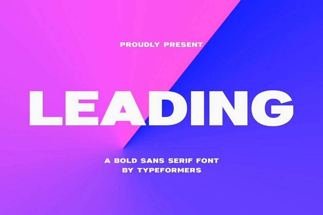 Leading - Bold Sans Serif Font for PowerPoint