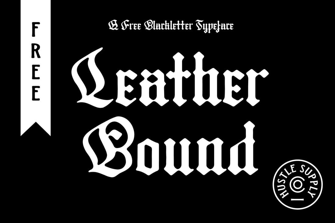 Leather Bound - Free Old English Gangster Font