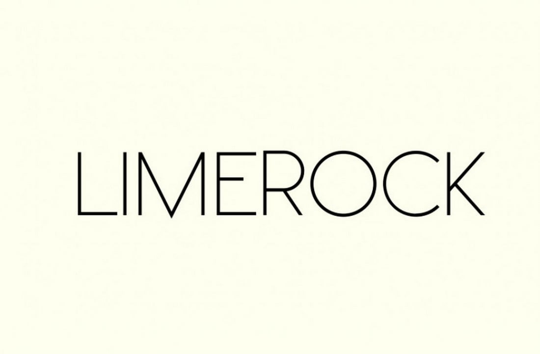 Limerock - Fonte Minimal Sans Serif gratuita