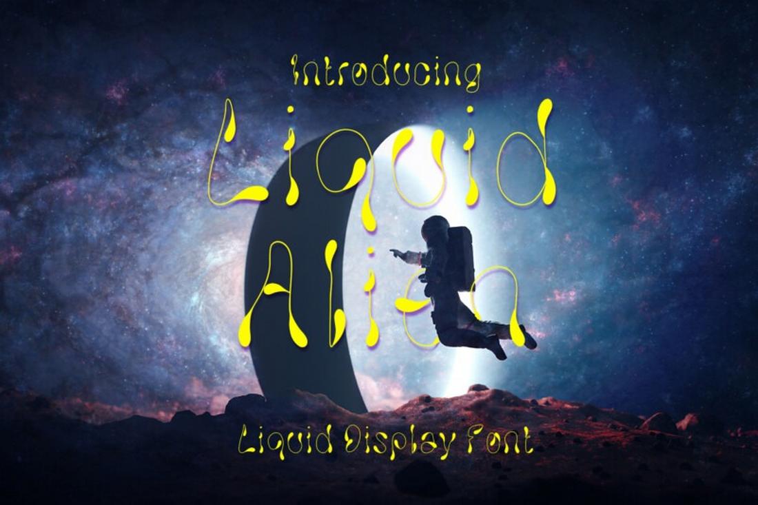 Liquid Alien - Free Display Font