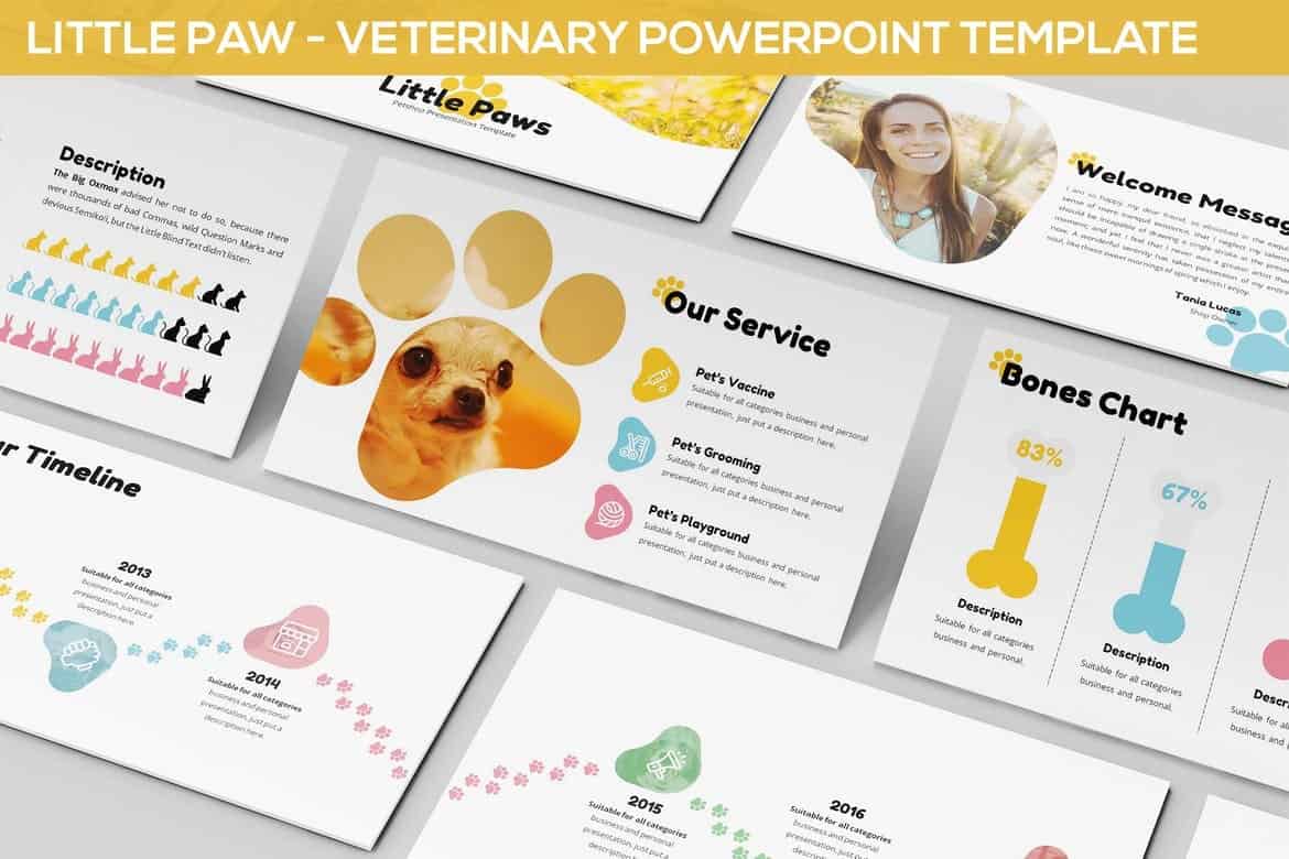 Little Paw - Veterinary Powerpoint Template