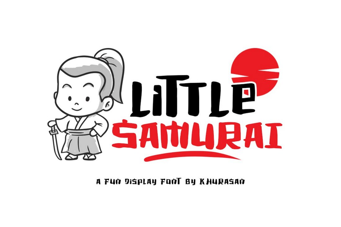 Little-Samurai-Fun-Creative-Font 30+ Best YouTube Fonts (For Thumbnails + Videos) 2020 design tips 