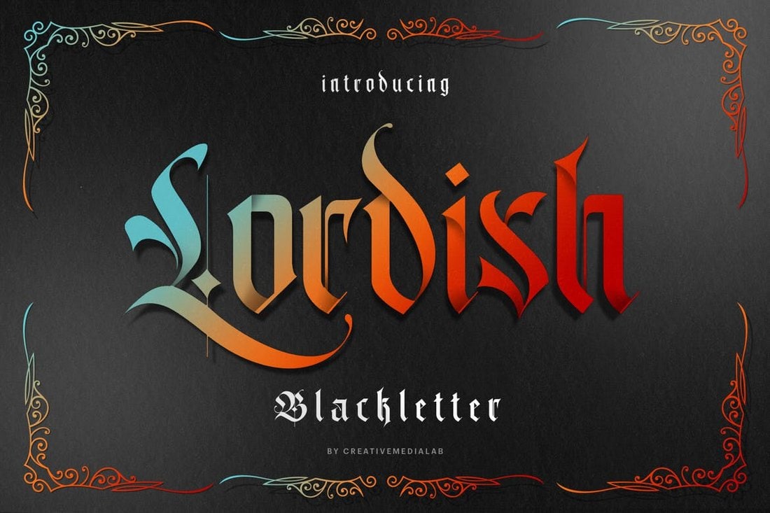 Lordish-Modern-Blackletter-Font 35+ Best Blackletter Fonts design tips 