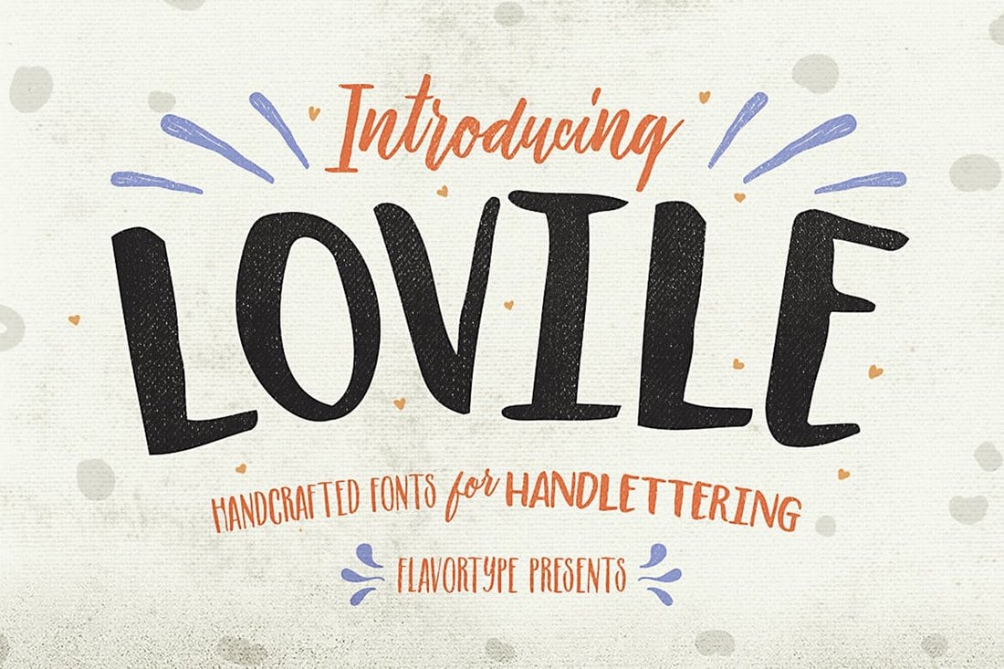 Lovile-Handcrafted-Typeface 20+ Best Fonts for Flyers design tips 