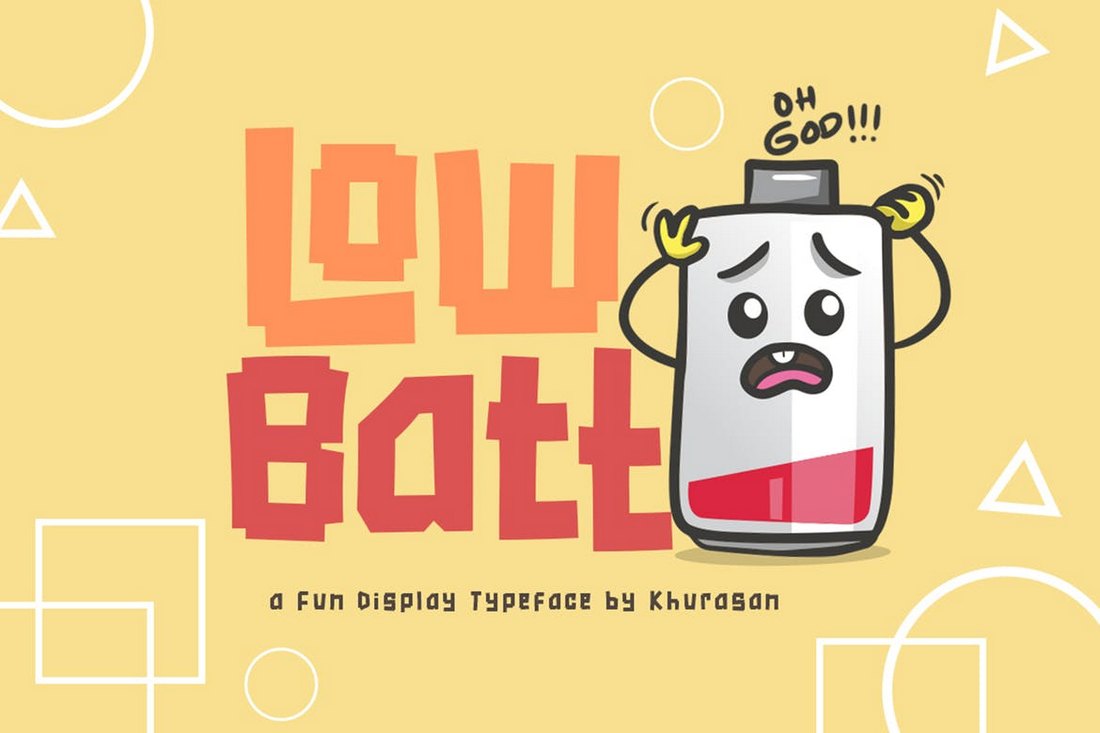 Low Batt - Retro Creative Font