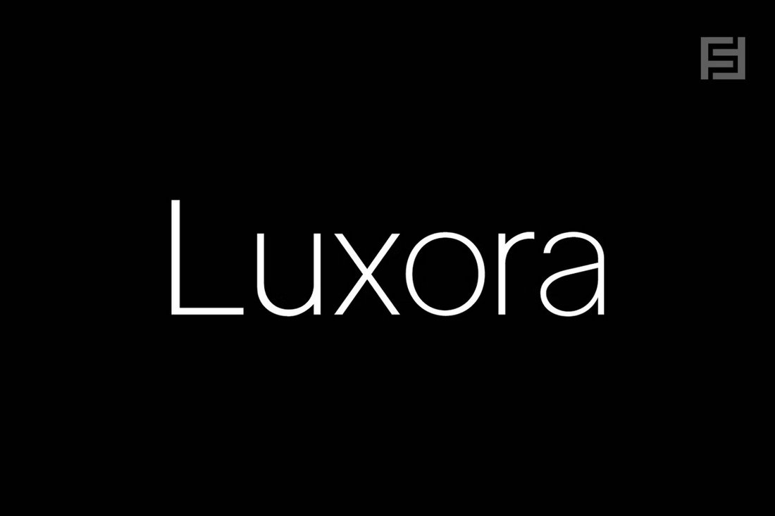 Luxora Grotesk - قلم تمیز و مینیمالیستی