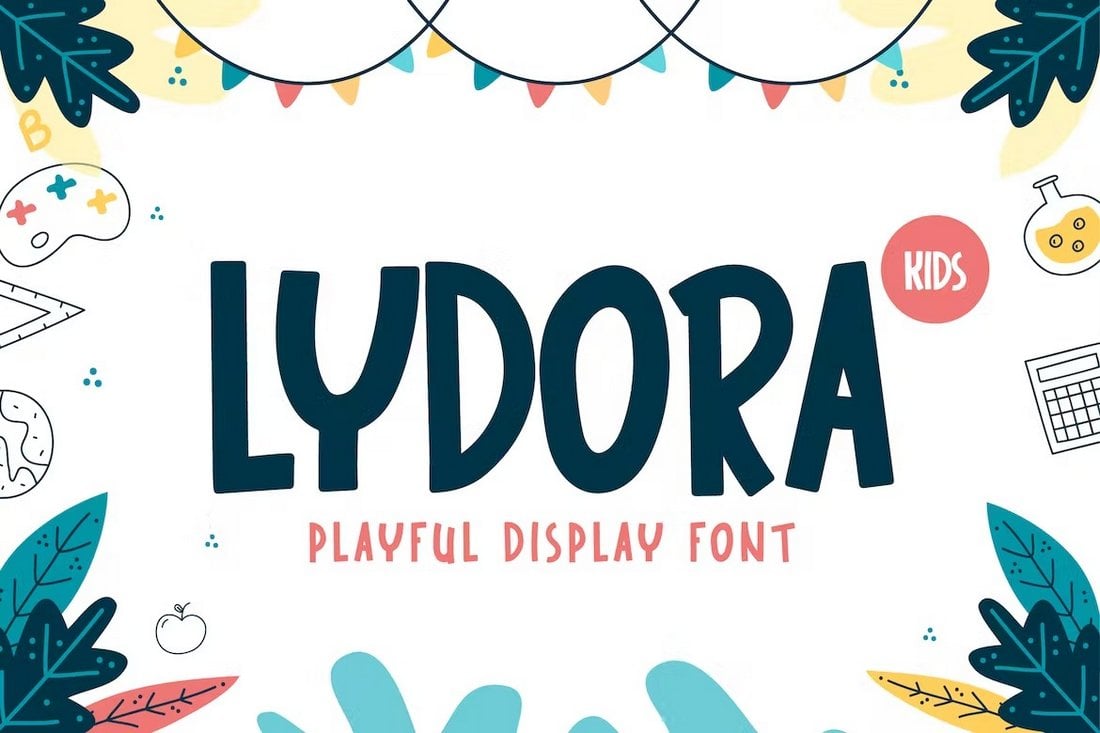 Lydora - Font Anak-Anak yang Menyenangkan