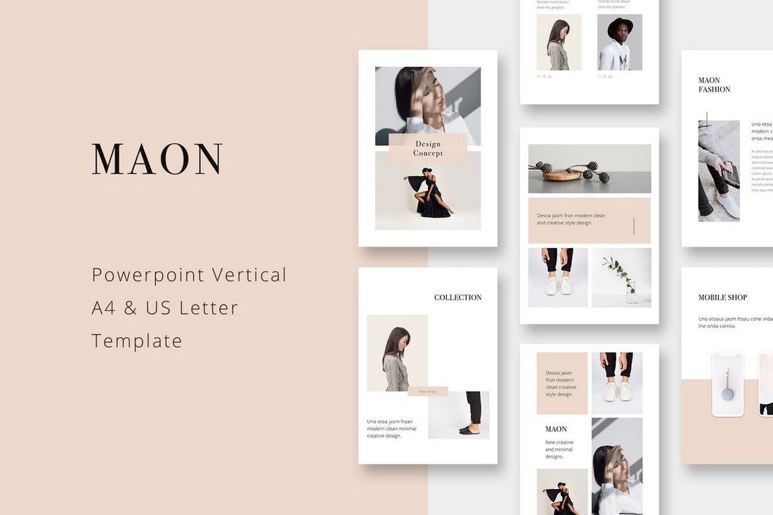 MAON - Vertical PowerPoint Template