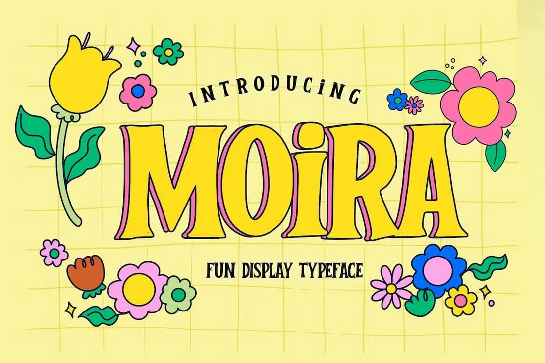 MOIRA - Fun Display Font