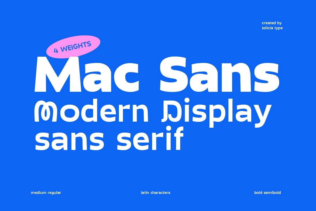 Mac Sans - Free Modern Display Font