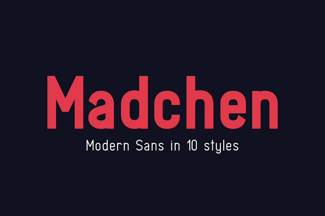 Madchen - Free Modern Font
