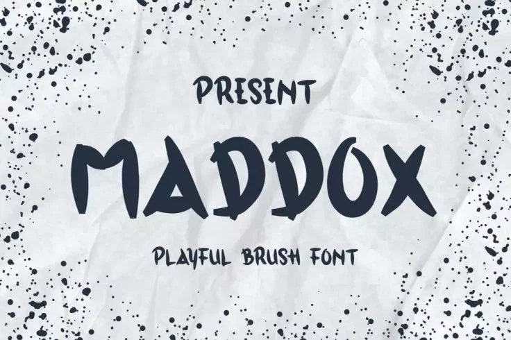 View Information about Maddox Decorative Brush Font
