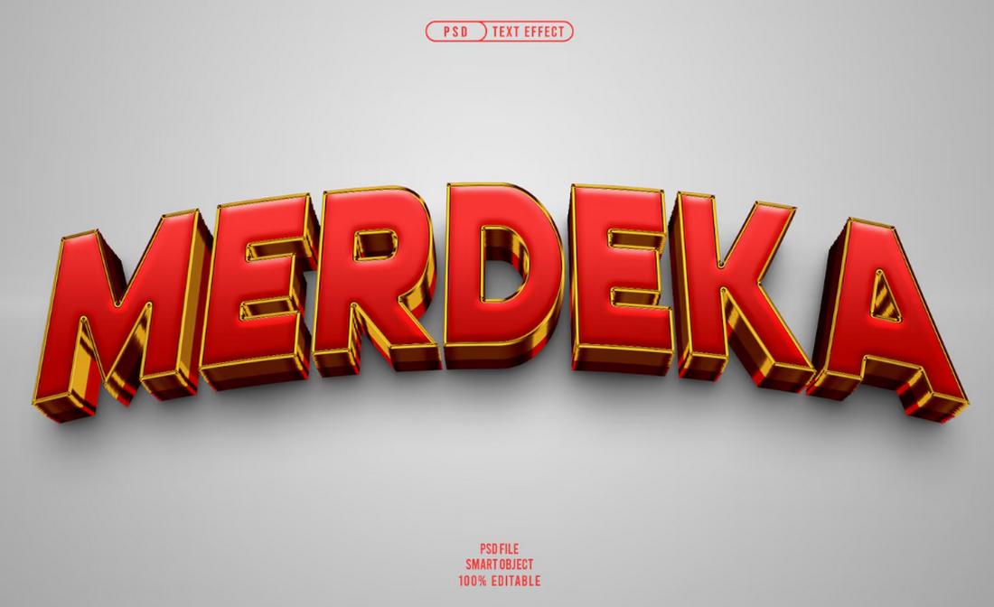 Mardeka - Free 3D Editable Text Effect