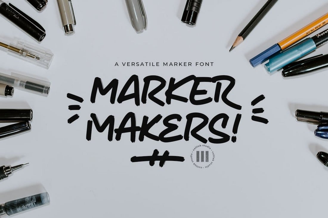 Marker-Makers-Felt-Marker-Fonts 20+ Best Marker Fonts for Creative Typography 2022 design tips 