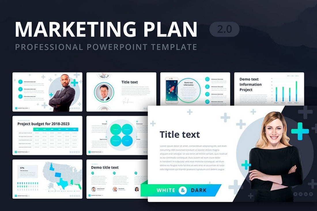 Marketing-Plan-2.0-Powerpoint-Template 20+ Modern Professional PowerPoint Templates design tips 