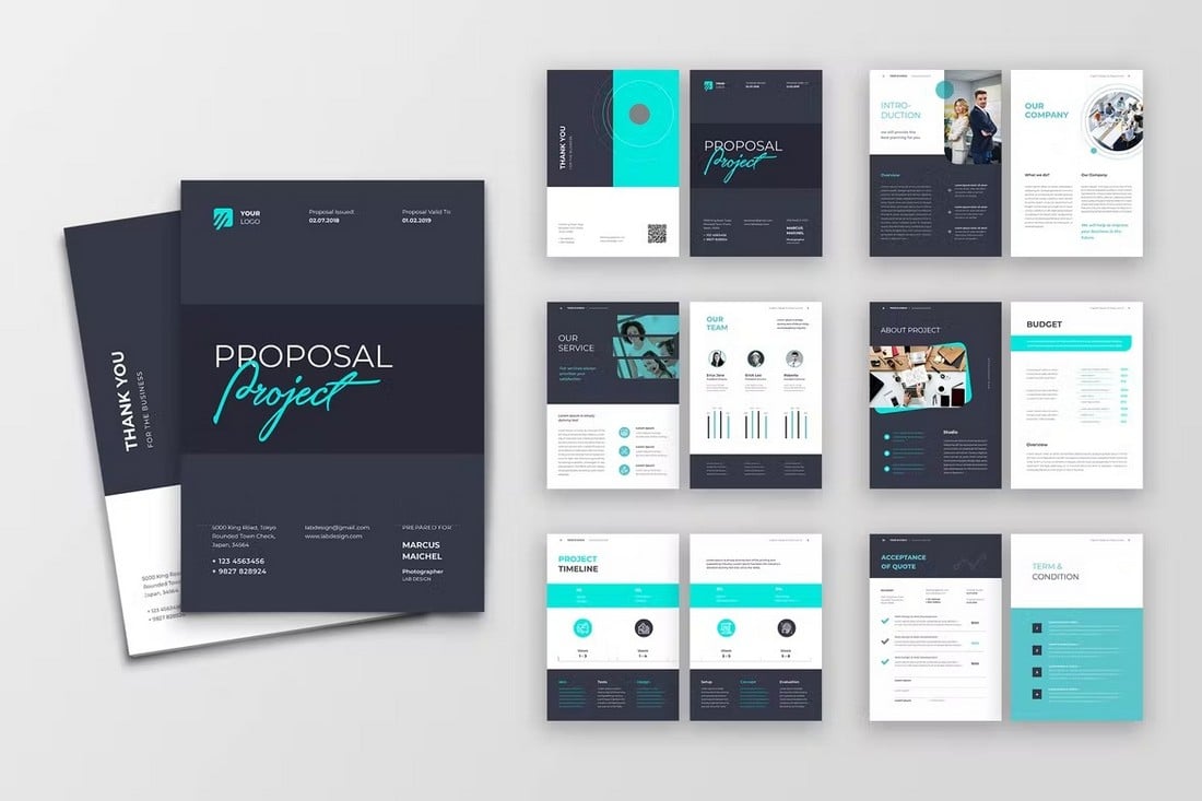 Marketing-Project-Proposal-Template 20+ Best Business Proposal Templates (With Creative Designs) design tips