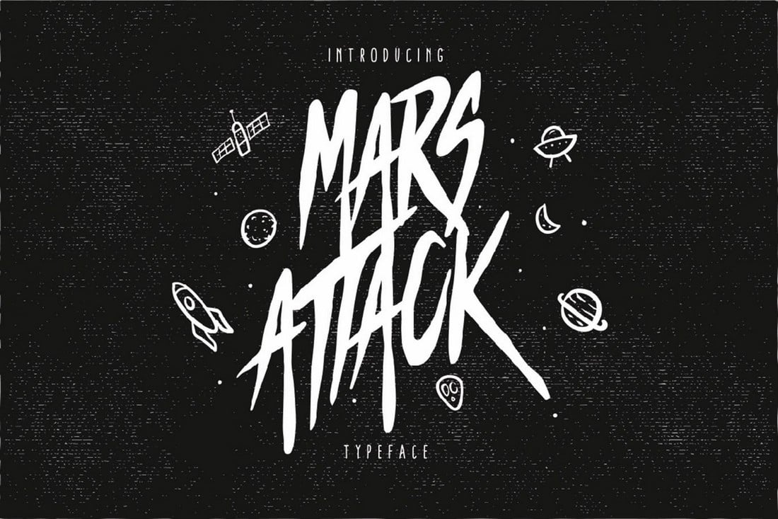 Mars Attack - Narrow Comic Typeface