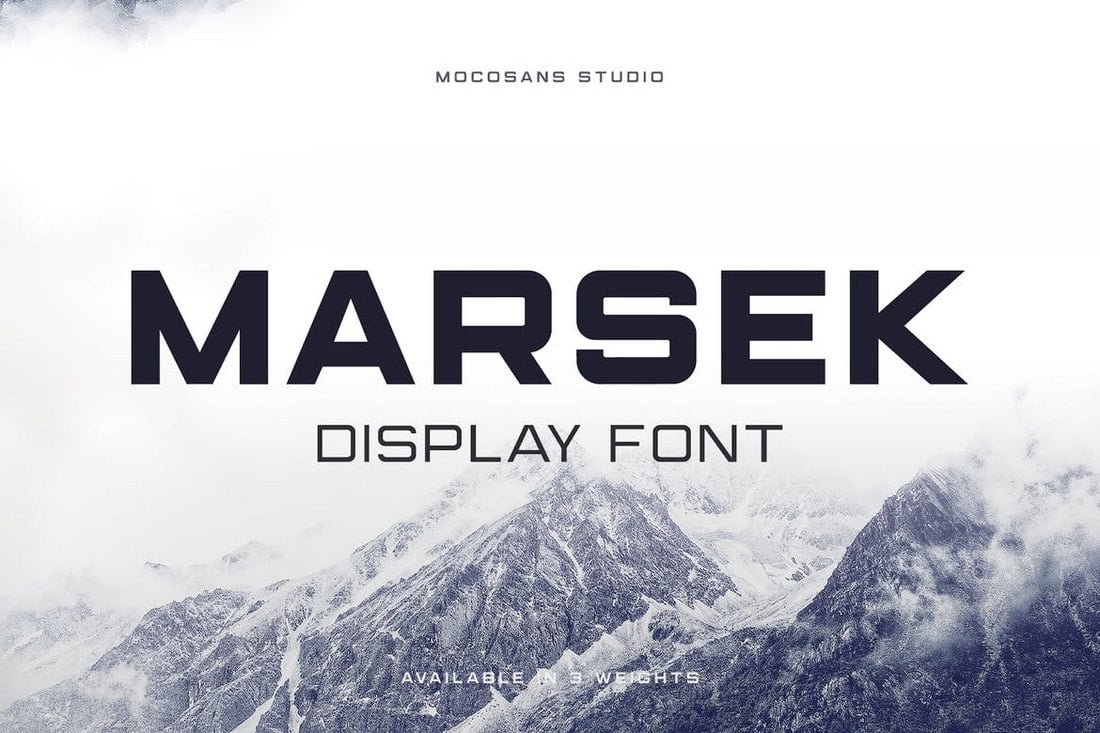 Marsek - A Solid Display Font