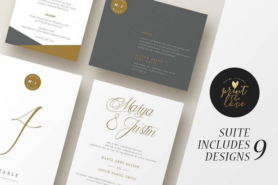 10+ Gorgeous Wedding Invitation Templates – Instant Web Site Tools