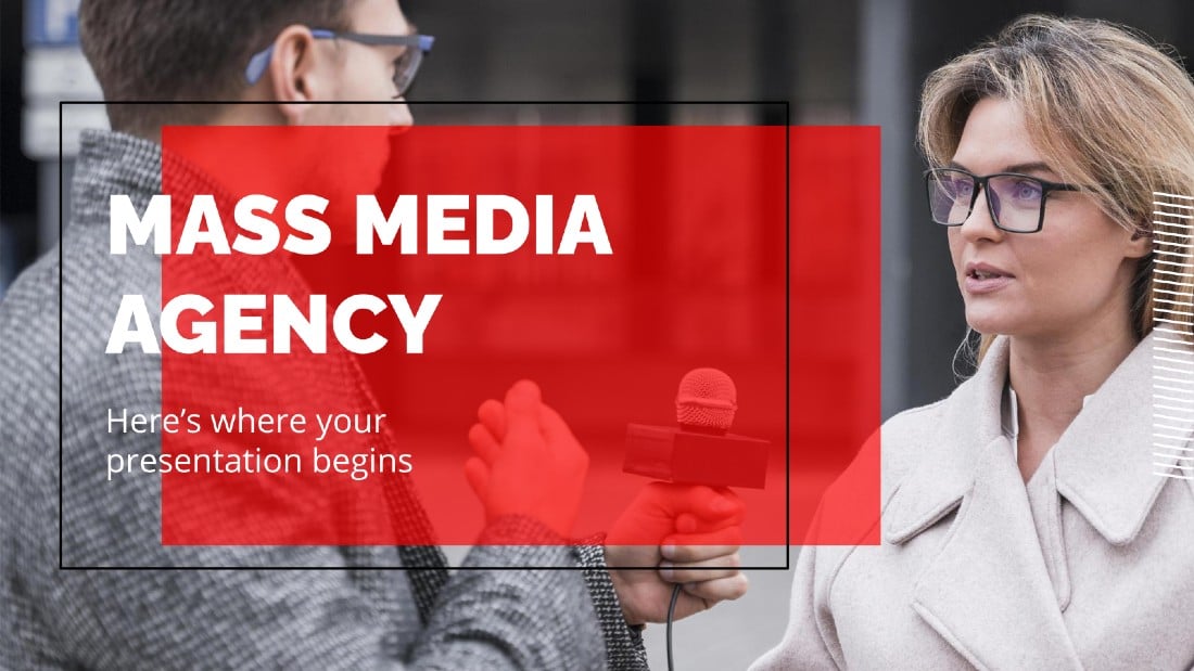 Mass Media - Free Agency Presentation Template