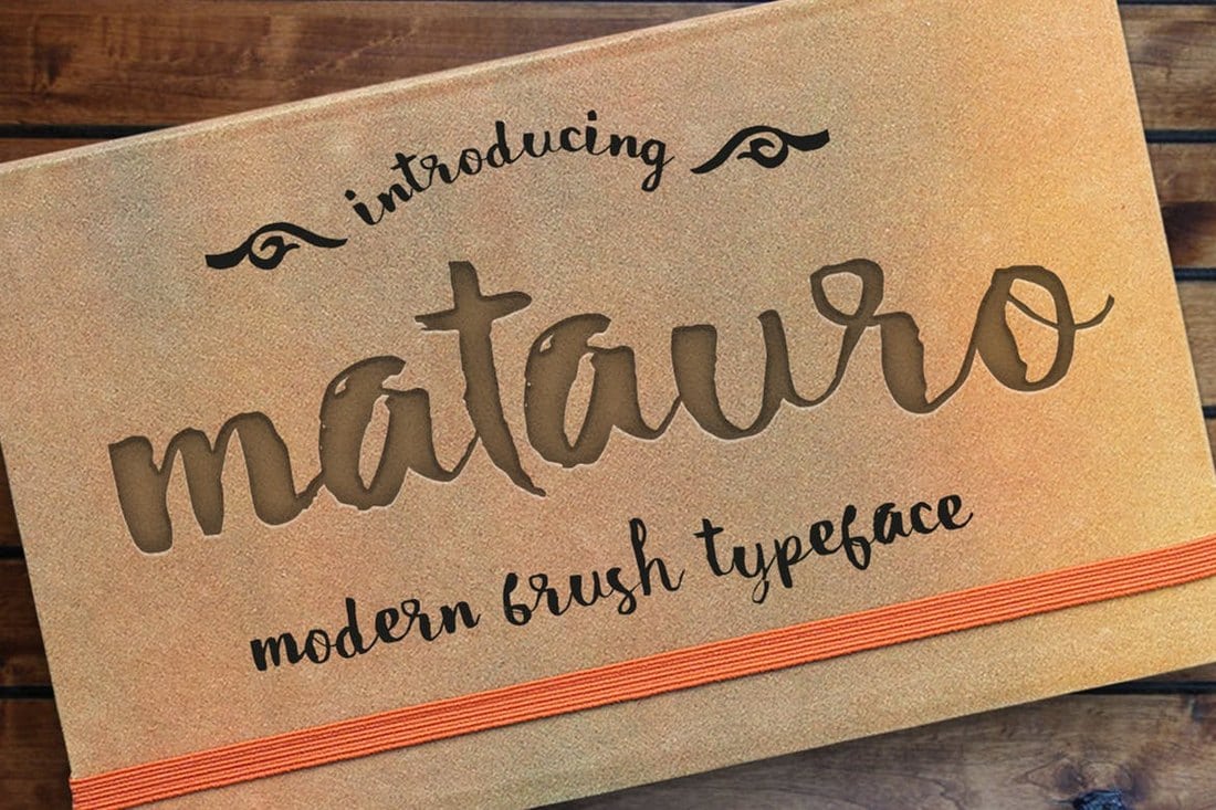 Matauro-Modern-Brush-Font 30+ Best Fonts for Business Cards design tips 