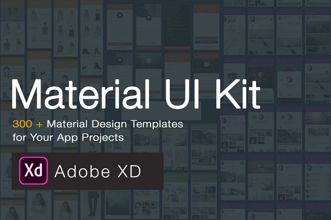 Material-Design-UI-KIT-300-Adobe-XD-Templates 30+ Best Adobe XD UI Kits + Templates 2020 design tips 