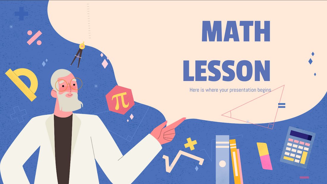 Math-Lesson-Free-PowerPoint-Presentation-Template 50+ Best Free PowerPoint Templates 2020 design tips 