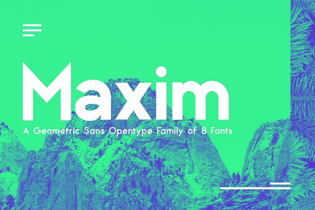 Maximus Sans - Keluarga Geometris Sans