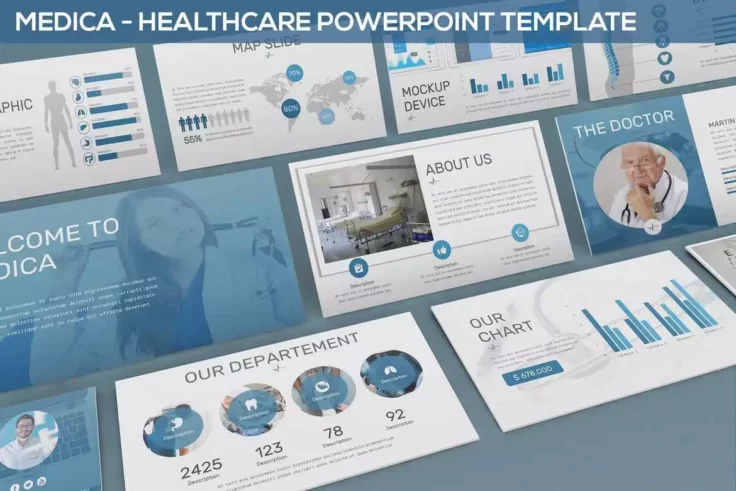 View Information about Medica Healthcare PowerPoint Template