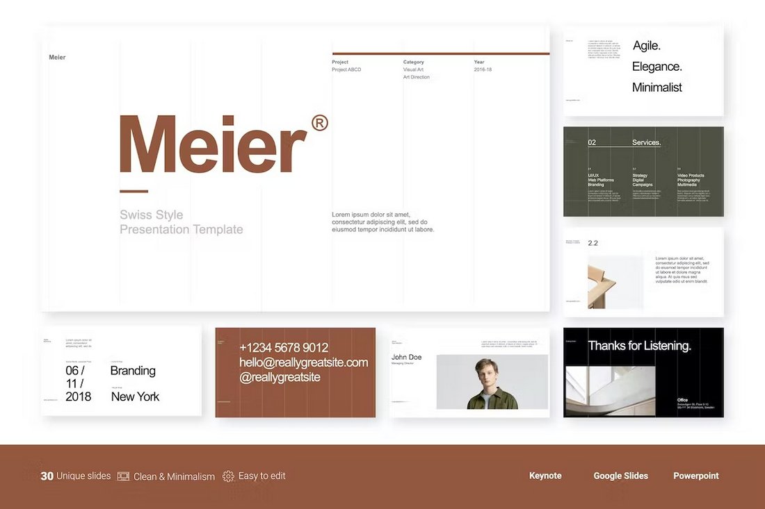 Meier - Clean Business Presentation Template