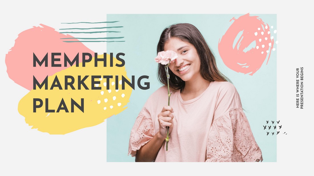 Memphis-Marketing-Plan-Free-Google-Slides-Template 25+ Best Free Google Slides Themes & Templates 2020 design tips 