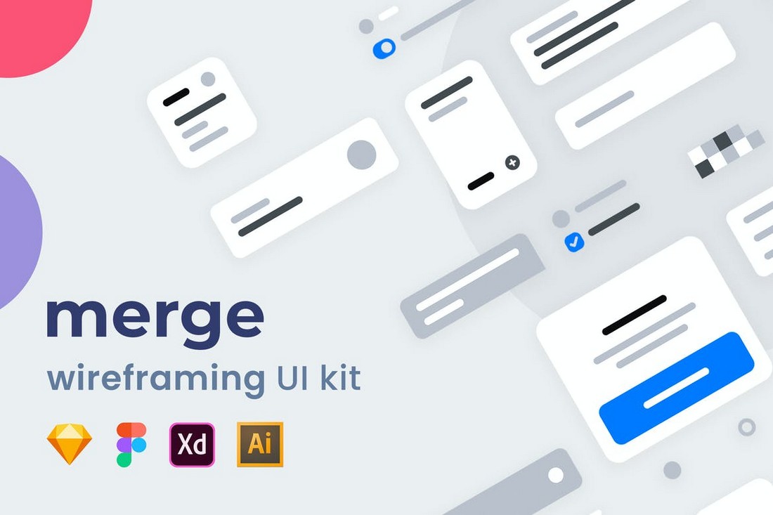 Merge Wireframing UI Kit for Figma