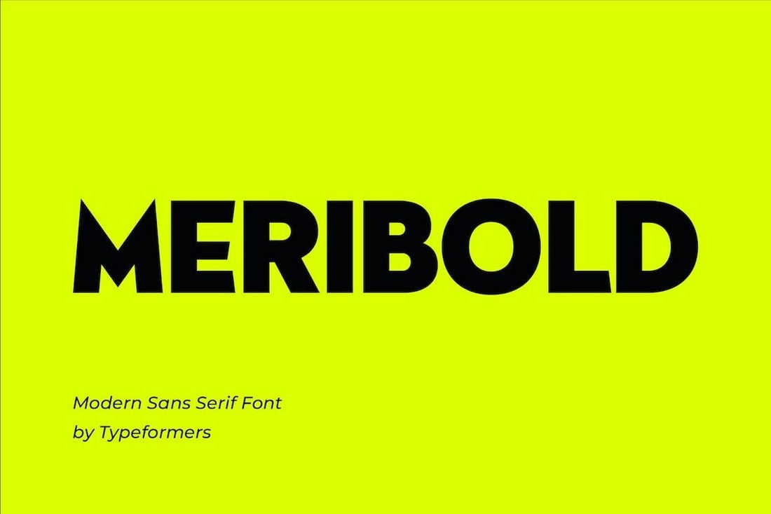 Meribold - Modern Font for Presentations