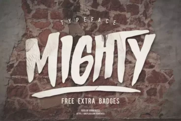 Mighty Bold Decorative Font