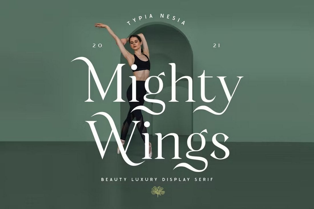 Mighty Wings - Fonte de Exibição Elegante
