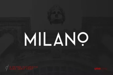 Milano Retro-Futuristic Minimal Font