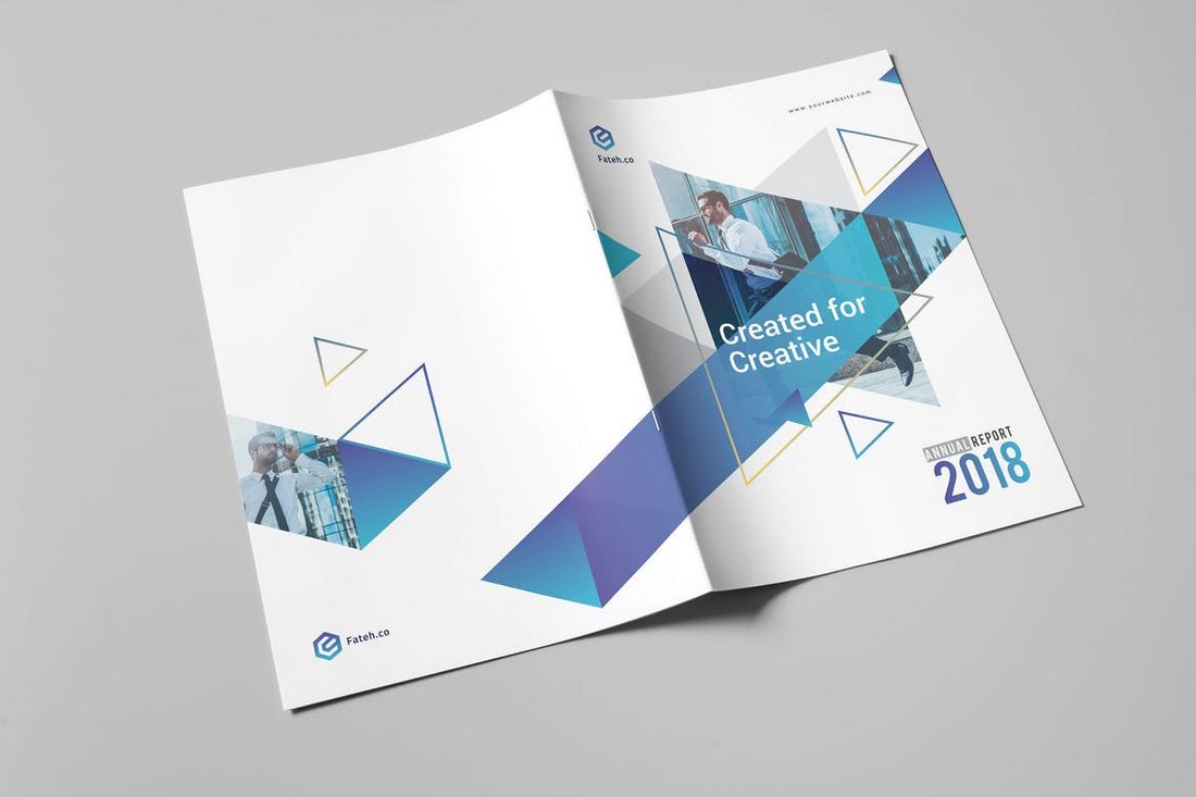 Minimal-Annual-Report-InDesign-Template-1 30+ Annual Report Templates (Word & InDesign) 2020 design tips Inspiration|annual|report|template 