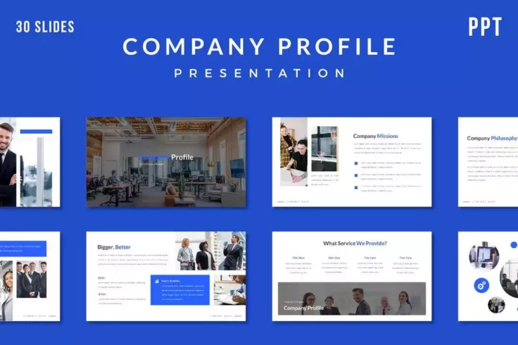 View Information about Minimal Company Profile Presentation Template