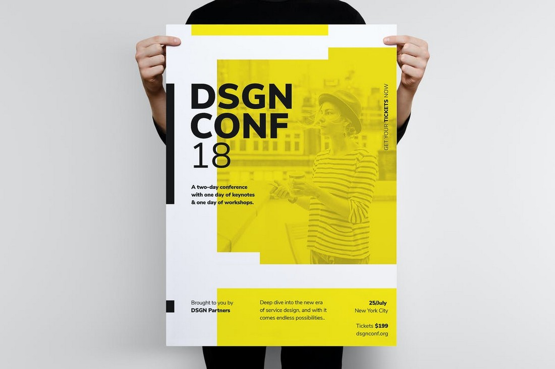 Minimal-Conference-Poster-Template 10 Minimal Poster Design Examples (+10 Templates) design tips 