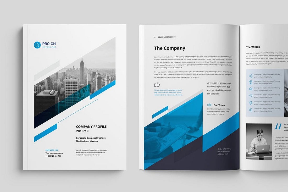 4 Pages Brochure Template from designshack.net