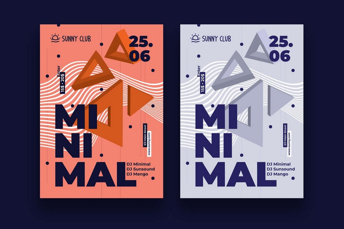 Minimal-Event-Party-Poster-Template 10 Minimal Poster Design Examples (+10 Templates) design tips 