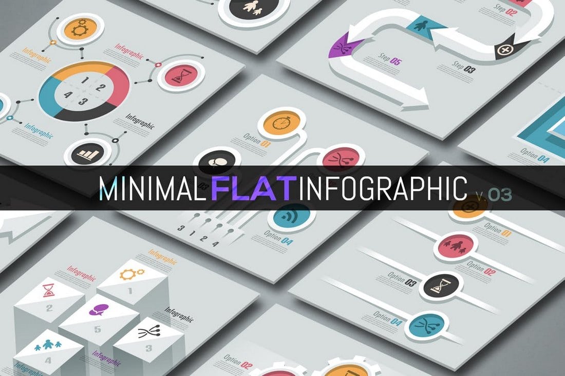 Minimal-Flat-Infographics-v03 40+ Best Infographic Templates (Word, PowerPoint & Illustrator) design tips 