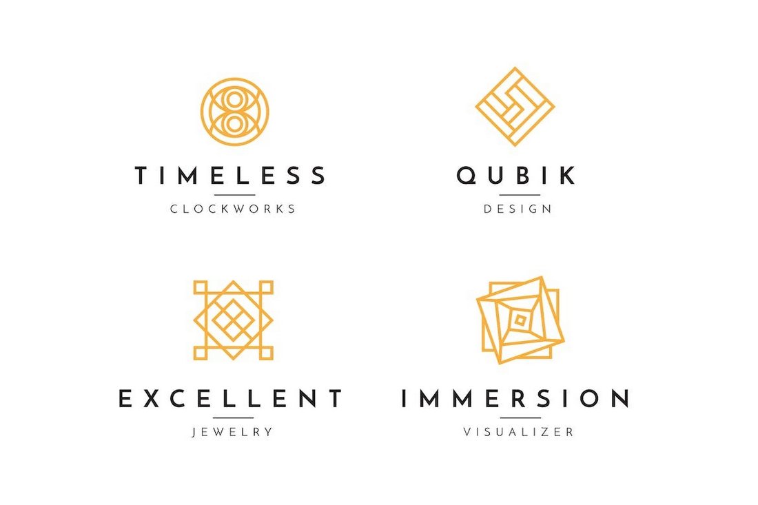 Minimal Geometric Logo Templates