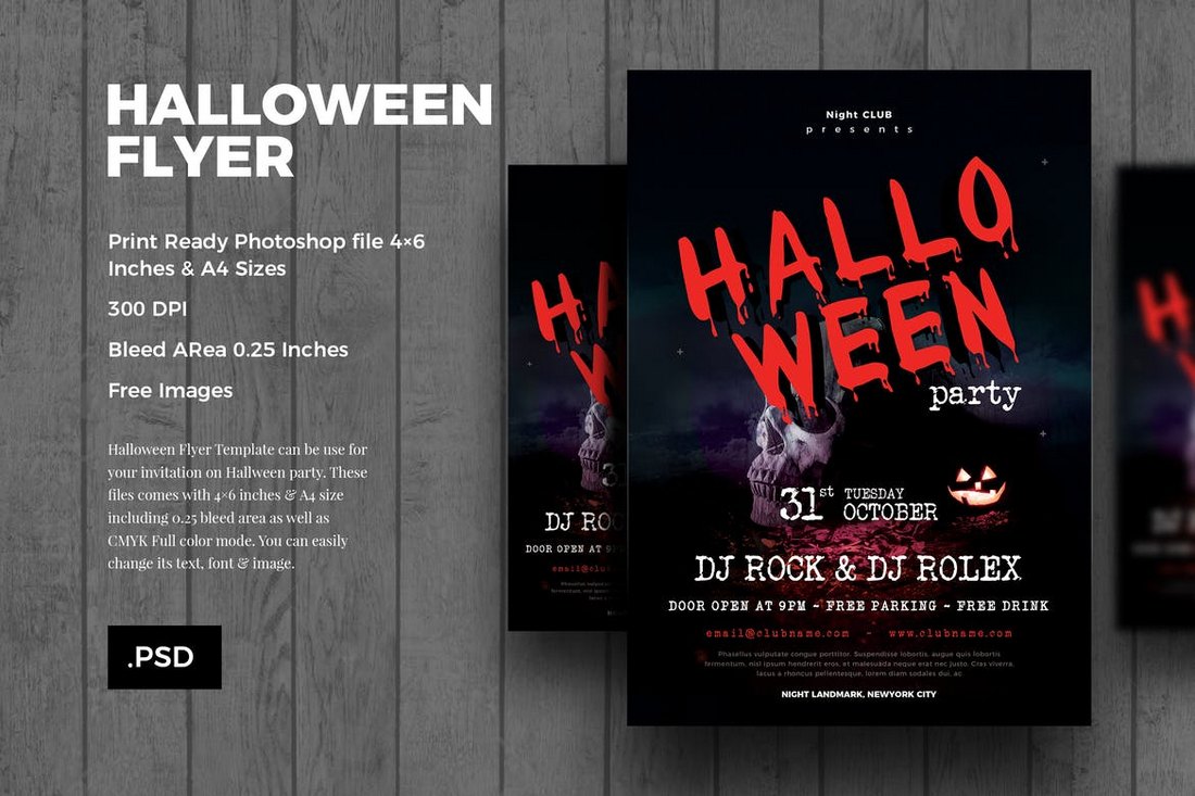 Minimal-Halloween-Flyer-Template 20+ Halloween Flyer Templates design tips 