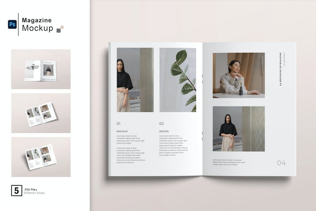 Minimal Magazine Mockup Pack