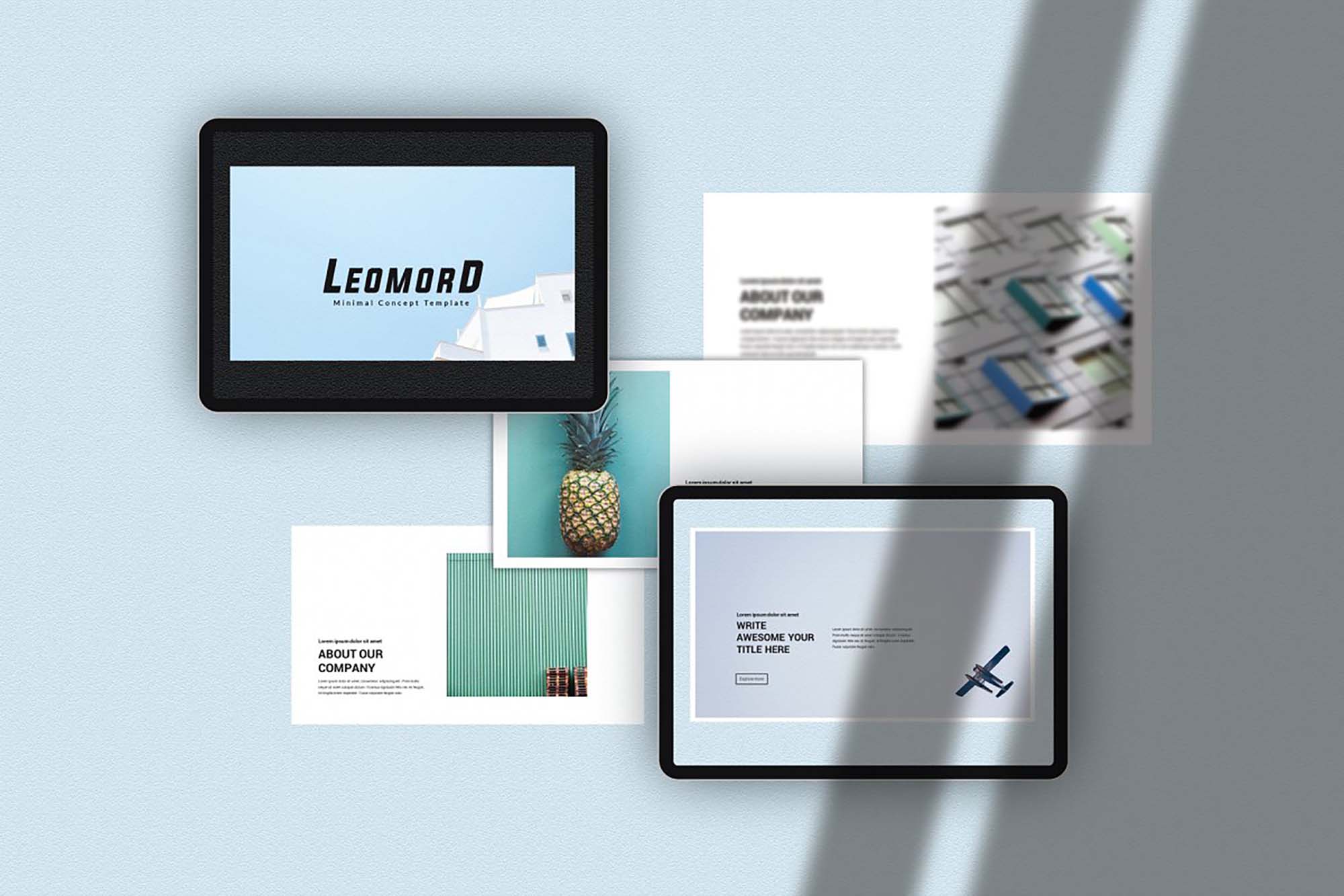 minimal presentation templates free