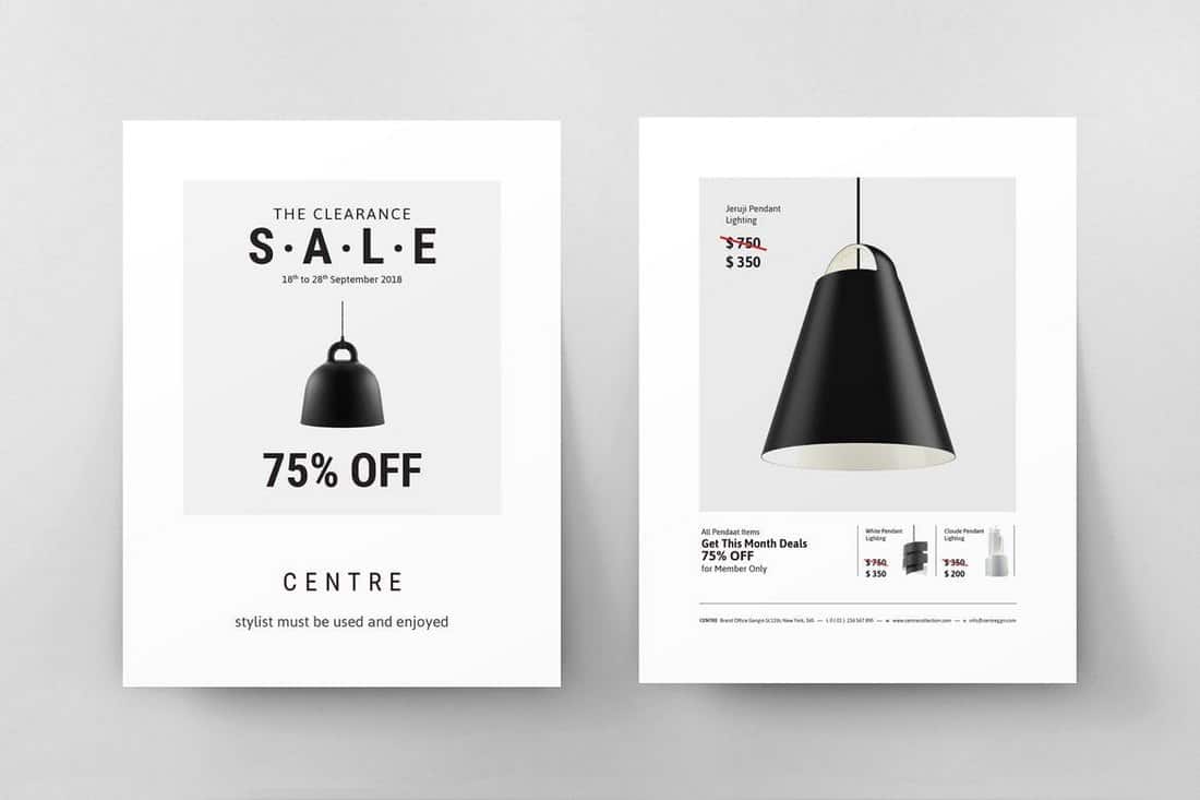 Minimal Product Sale Flyer Template