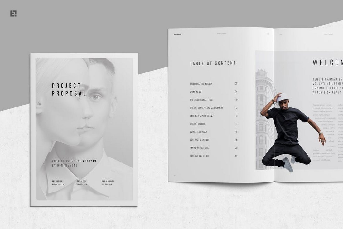 Minimal-Project-Proposal-Word-Brochure-Template 40+ Best Microsoft Word Brochure Templates 2020 design tips Inspiration|brochure|templates 